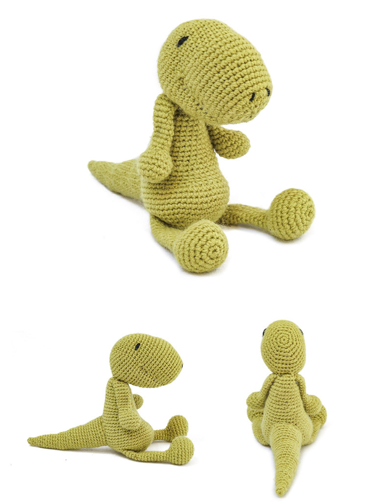 toft ed's animal gregor the t-rex amigurumi crochet